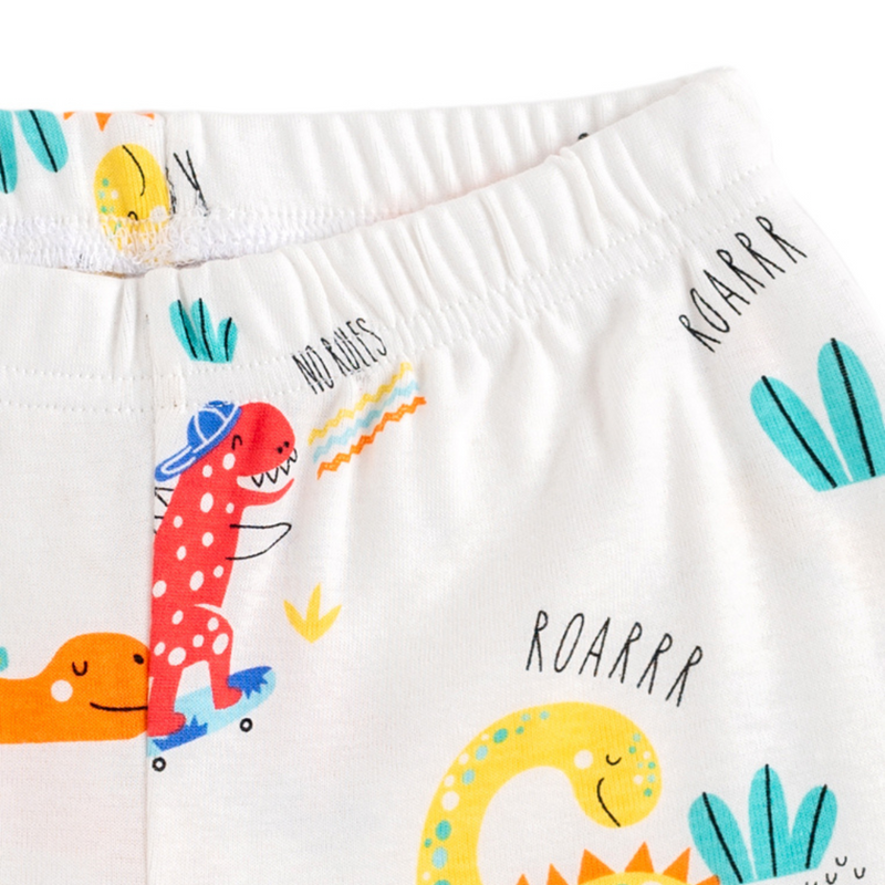 Cocohanee - Orange Dino Short Pajamas