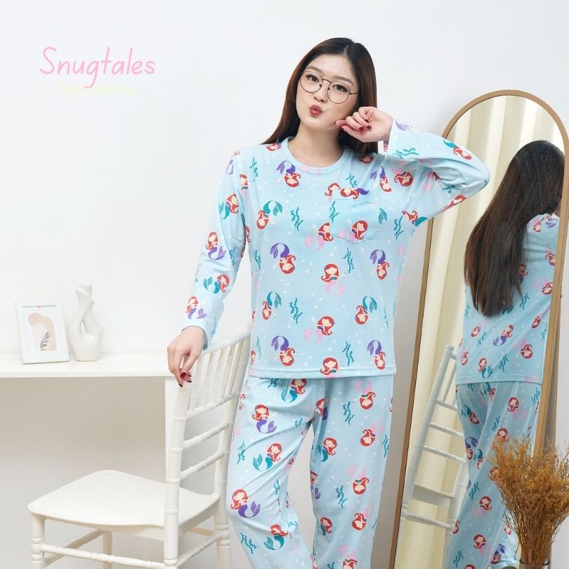 Mermaid World  - Lune Long - Piyama Tidur Dewasa