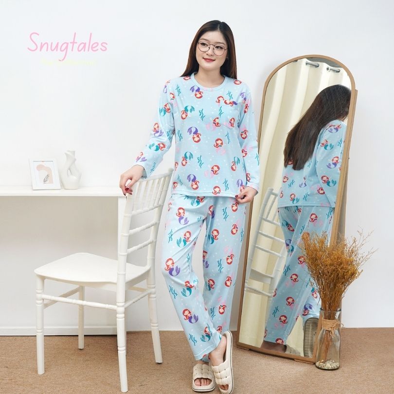 Mermaid World  - Lune Long - Piyama Tidur Dewasa