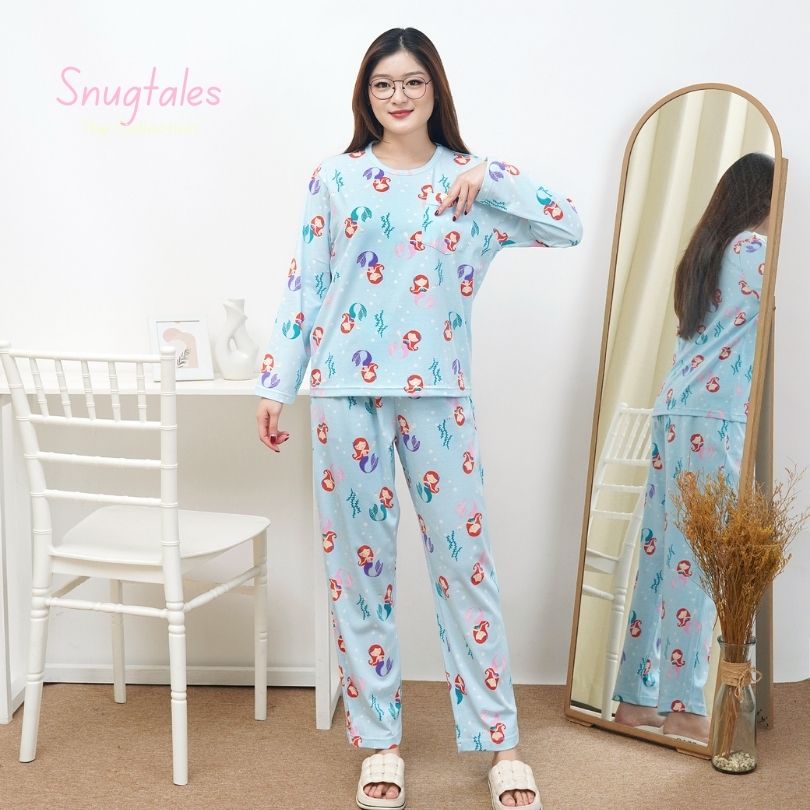 Mermaid World  - Lune Long - Piyama Tidur Dewasa