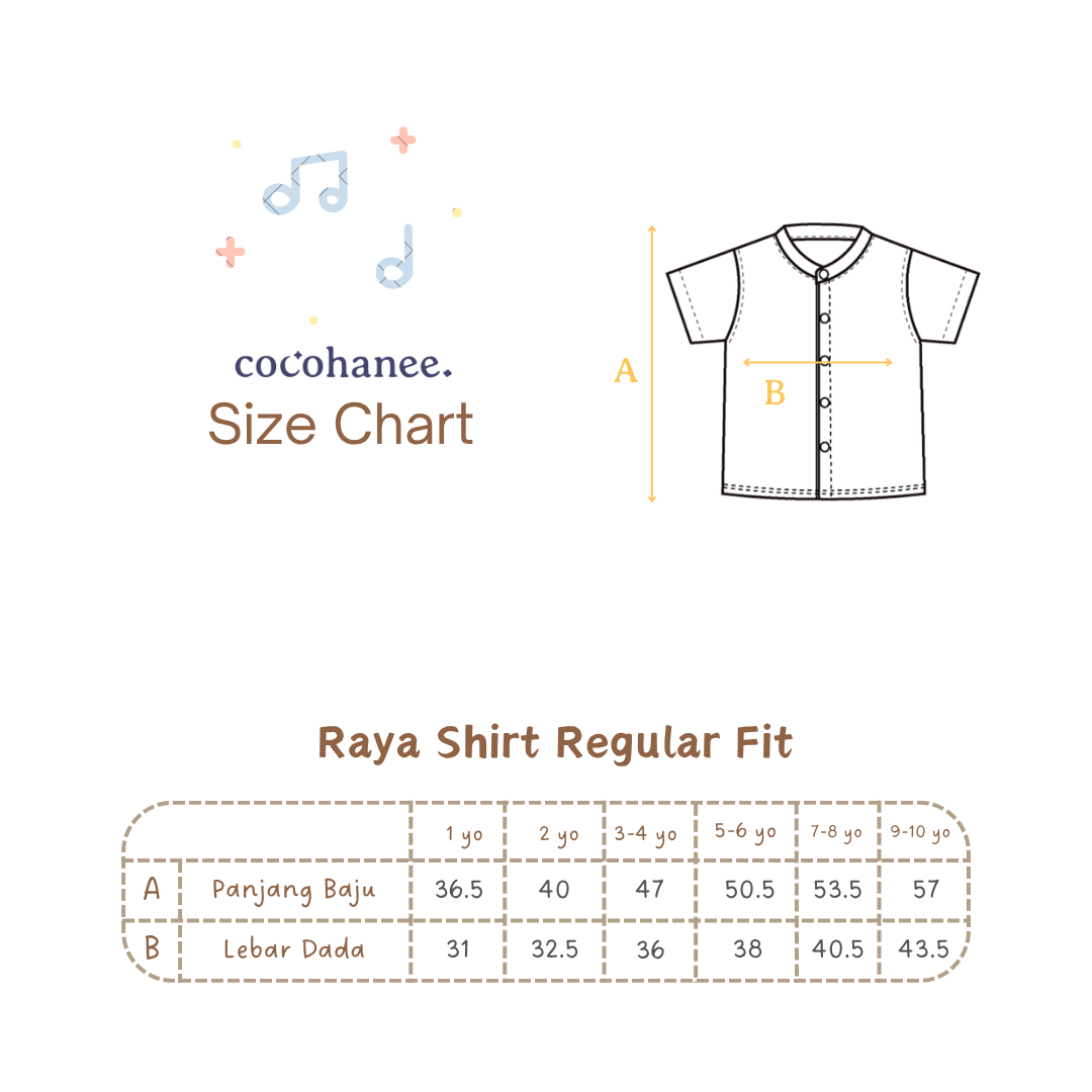 Cocohanee - Essentials Raya Shirt (Short Sleeves)