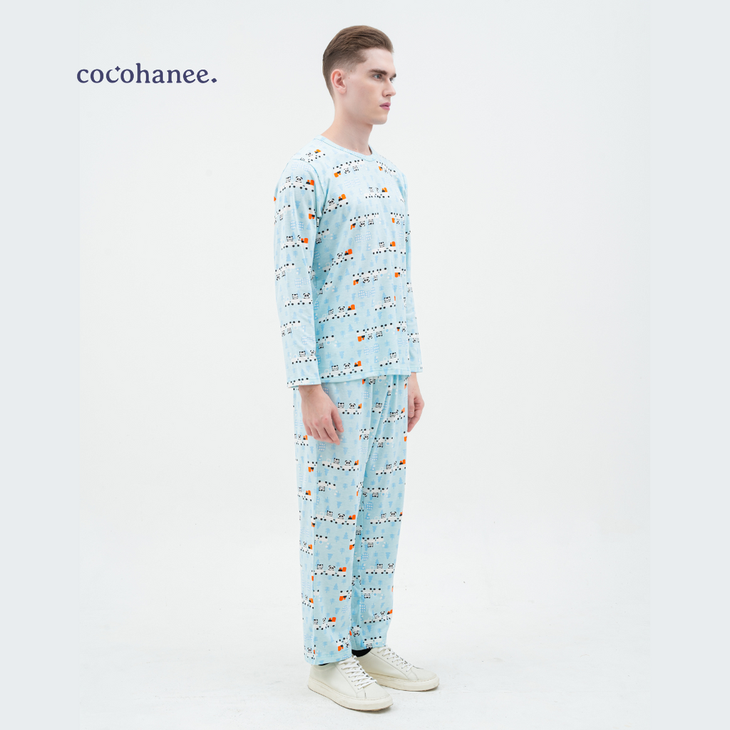 Cocohanee - Animal Train Adult Long Pajamas - Piyama Tidur Dewasa