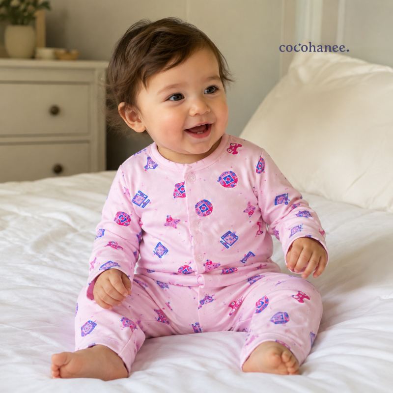 Cocohanee Wonderverse - Long Button Down Pajamas Pixel Play