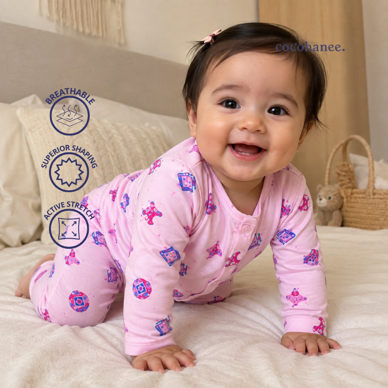 Cocohanee Wonderverse - Long Button Down Pajamas Pixel Play