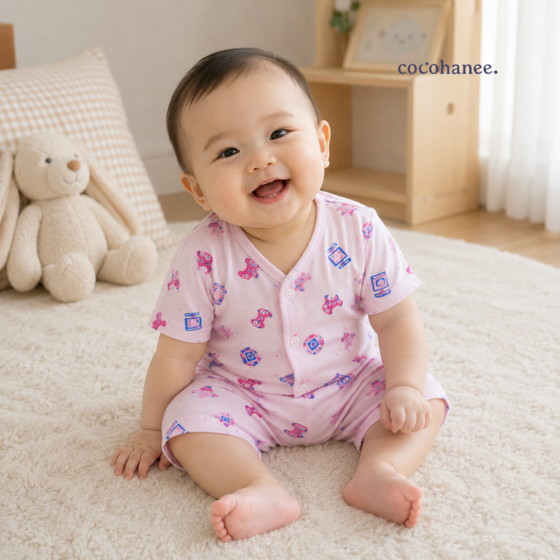 Cocohanee Wonderverse - Short Button Down Pajamas Pixel Play