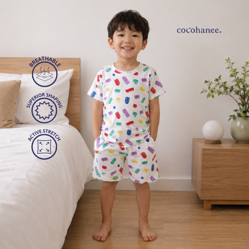 Cocohanee Wonderverse - Short Pajamas Block Buddies
