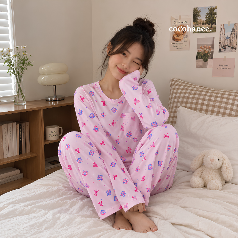 Cocohanee Wonderverse - Lune Long Pajamas Pixel Play