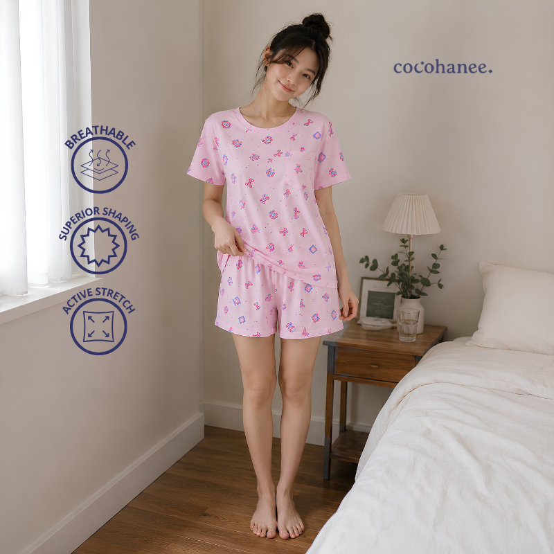 Cocohanee Wonderverse - Lune Short Pajamas Pixel Play