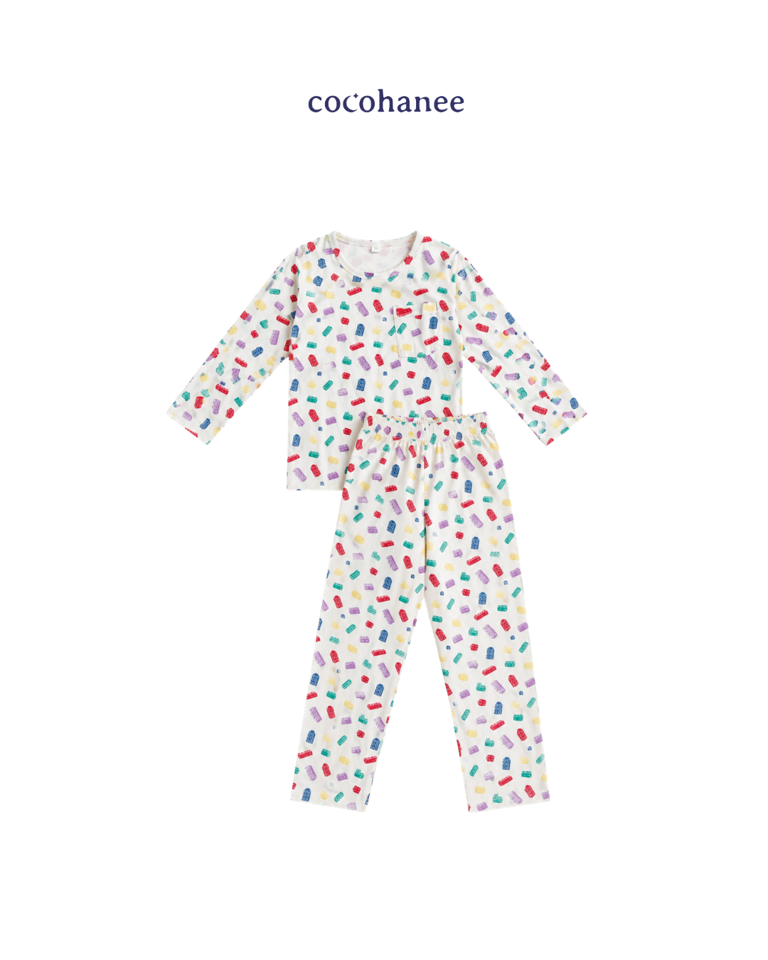 Cocohanee Wonderverse - Lune Long Pajamas Block Buddies