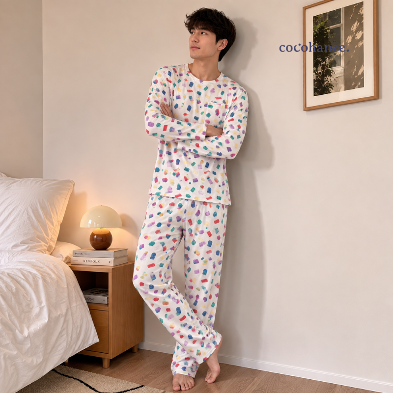 Cocohanee Wonderverse - Lune Long Pajamas Block Buddies