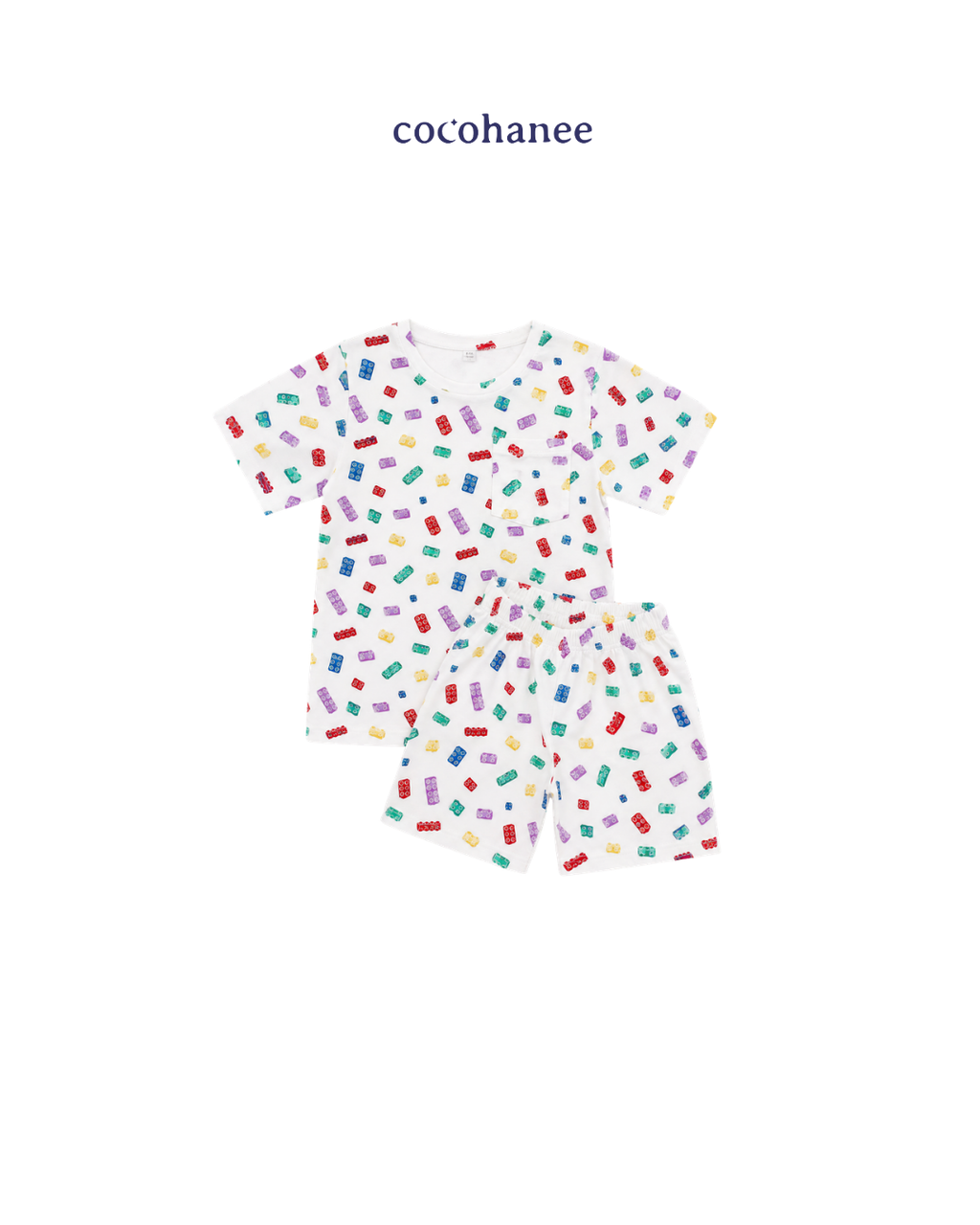 Cocohanee Wonderverse - Lune Short Pajamas Block Buddies