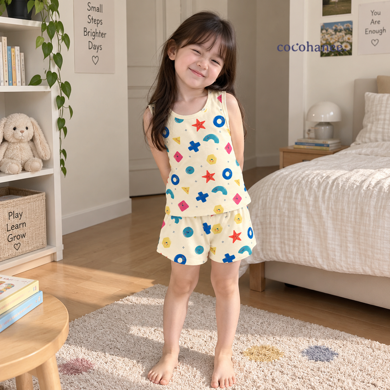 Cocohanee Wonderverse - Sleeveless Set Pajamas Little Geo