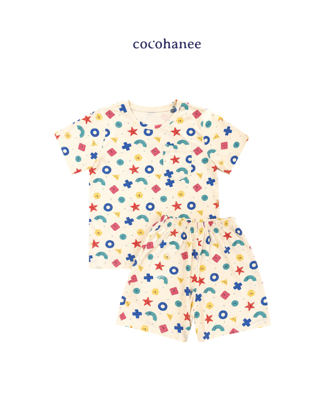Cocohanee Wonderverse - Lune Short Pajamas Little Geo