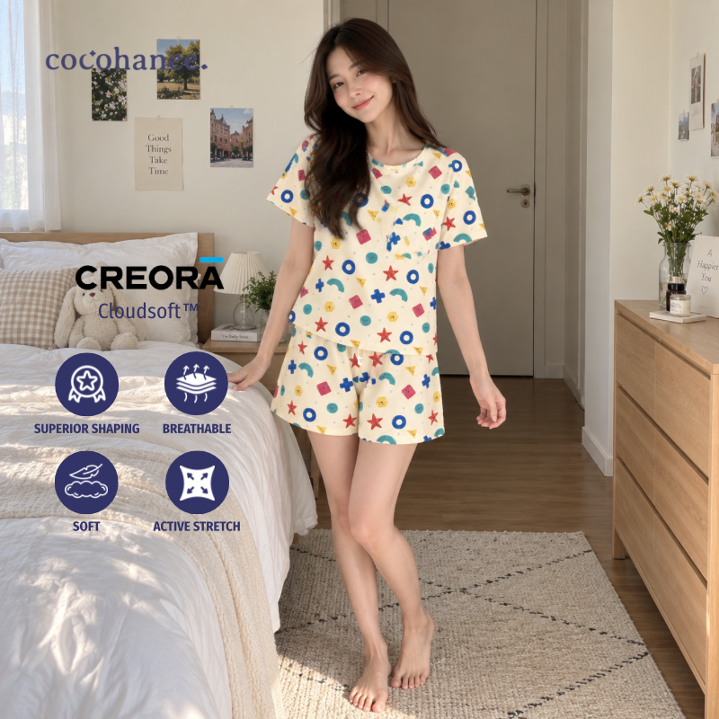 Cocohanee Wonderverse - Lune Short Pajamas Little Geo