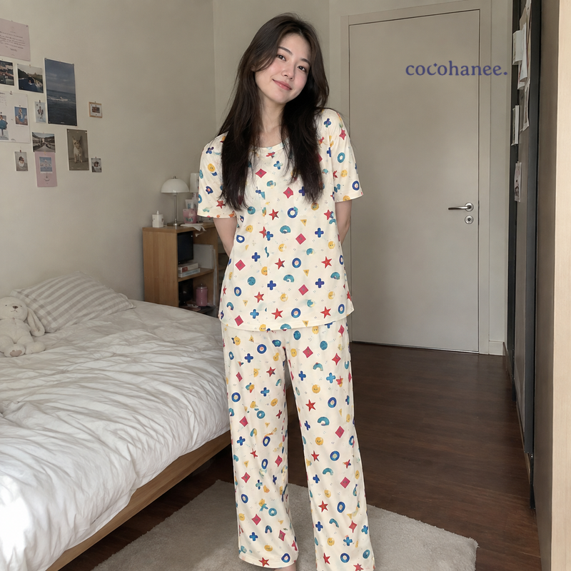 Cocohanee Wonderverse - Lune Cozy Pajamas Little Geo