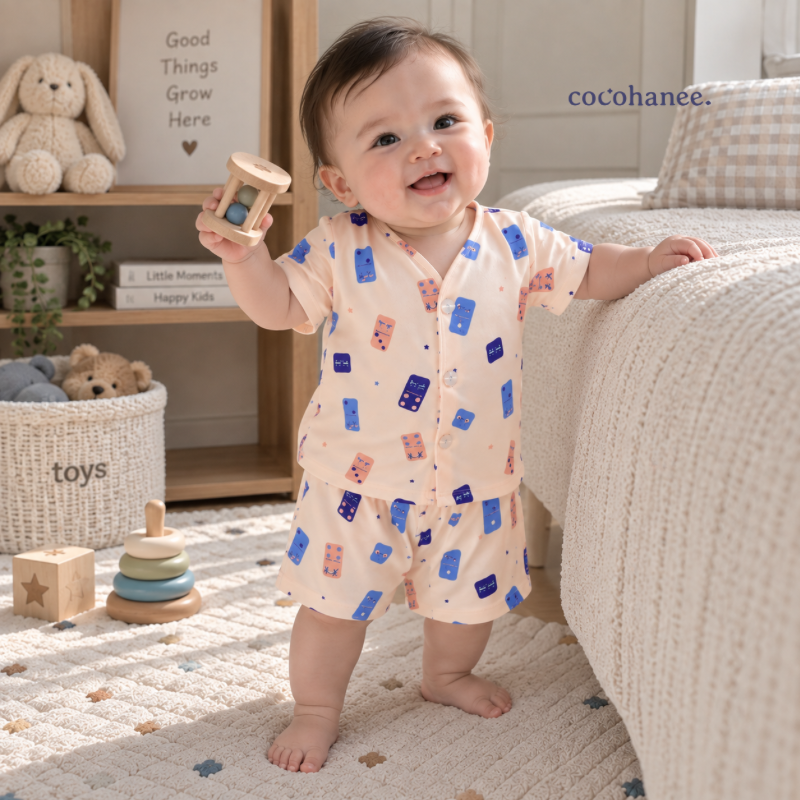 Cocohanee Wonderverse - Short Button Down Pajamas Pip Party