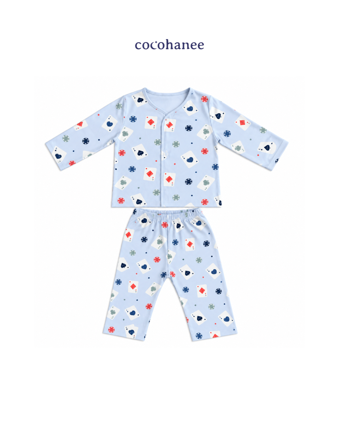 Cocohanee Wonderverse - Long Button Down Pajamas Jackpot Joy