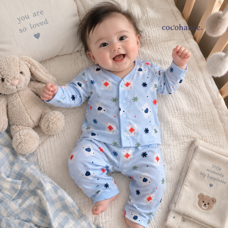 Cocohanee Wonderverse - Long Button Down Pajamas Jackpot Joy