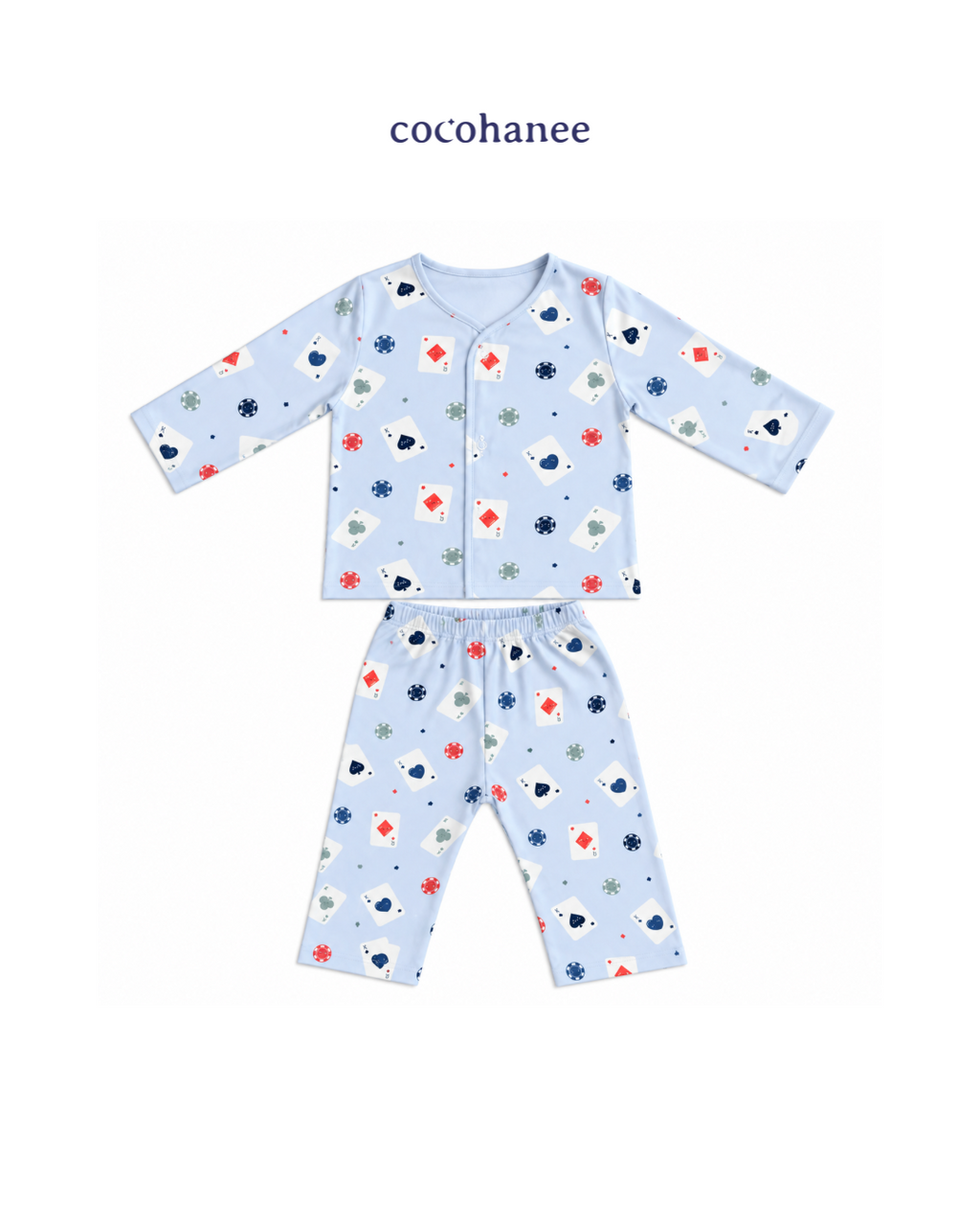 Cocohanee Wonderverse - Long Button Down Pajamas Jackpot Joy