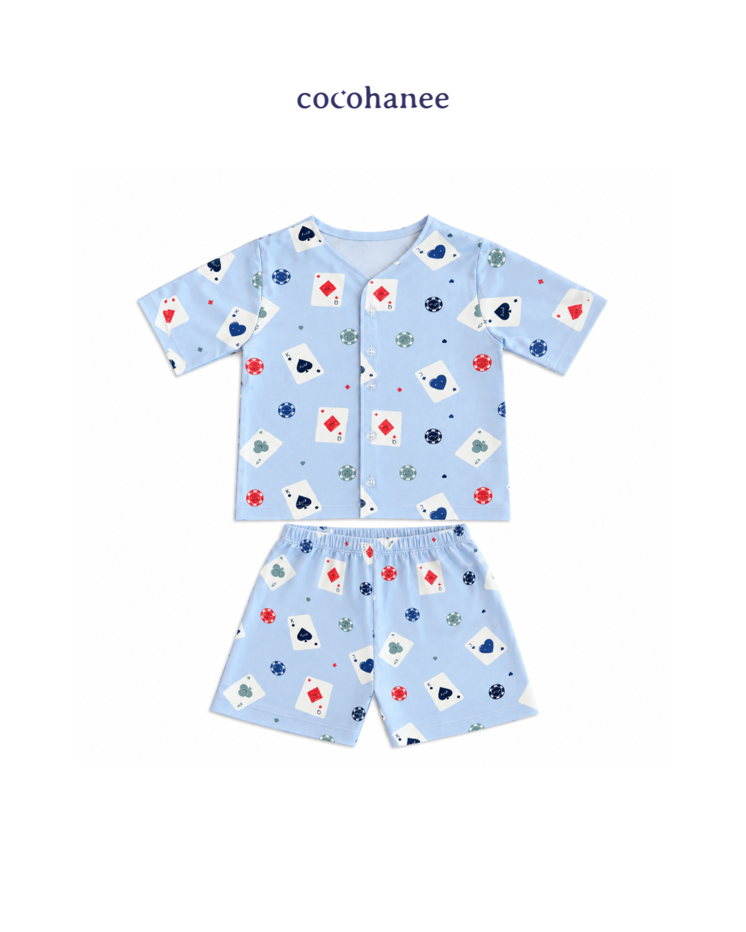 Cocohanee Wonderverse - Short Button Down Pajamas Jackpot Joy