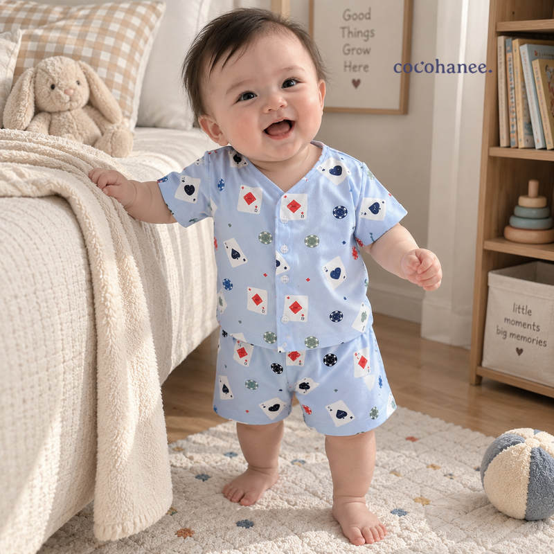 Cocohanee Wonderverse - Short Button Down Pajamas Jackpot Joy