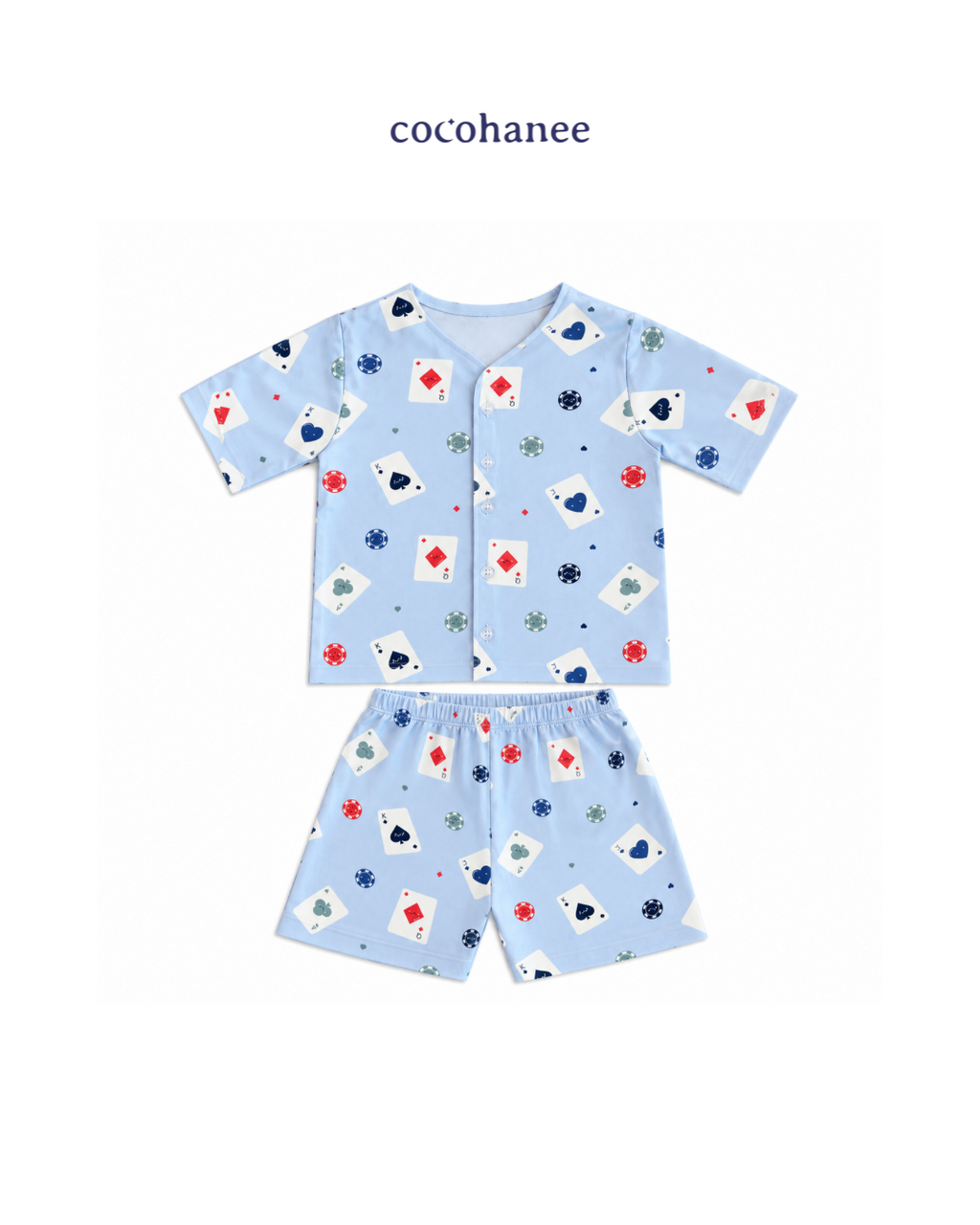 Cocohanee Wonderverse - Short Button Down Pajamas Jackpot Joy