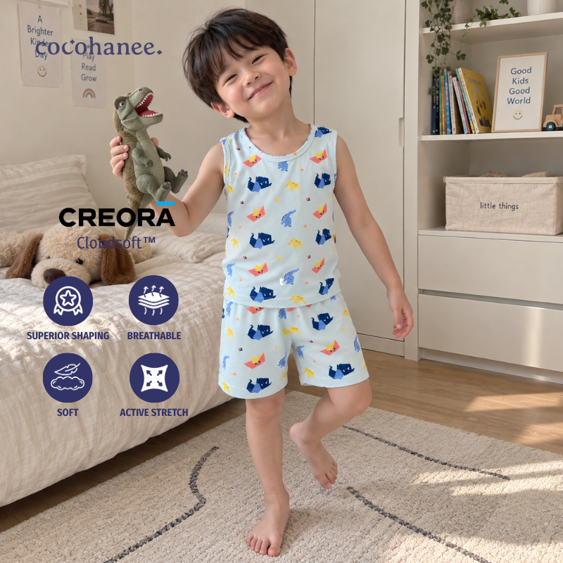 Cocohanee Wonderverse - Sleeveless Pajamas Fold Friends