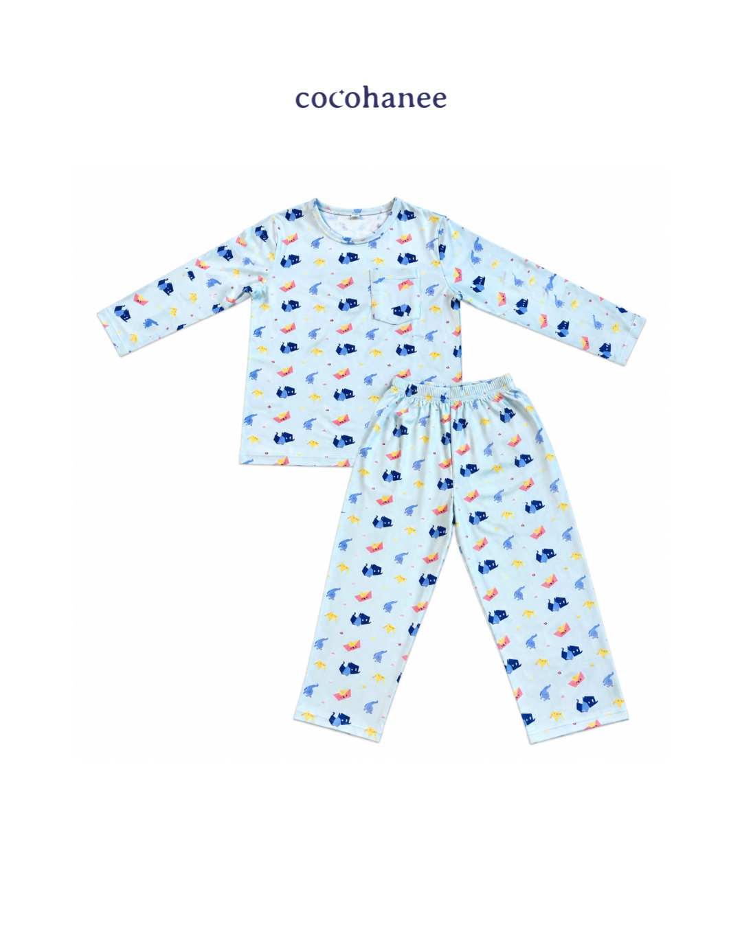 Cocohanee Wonderverse - Lune Long Pajamas Fold Friends