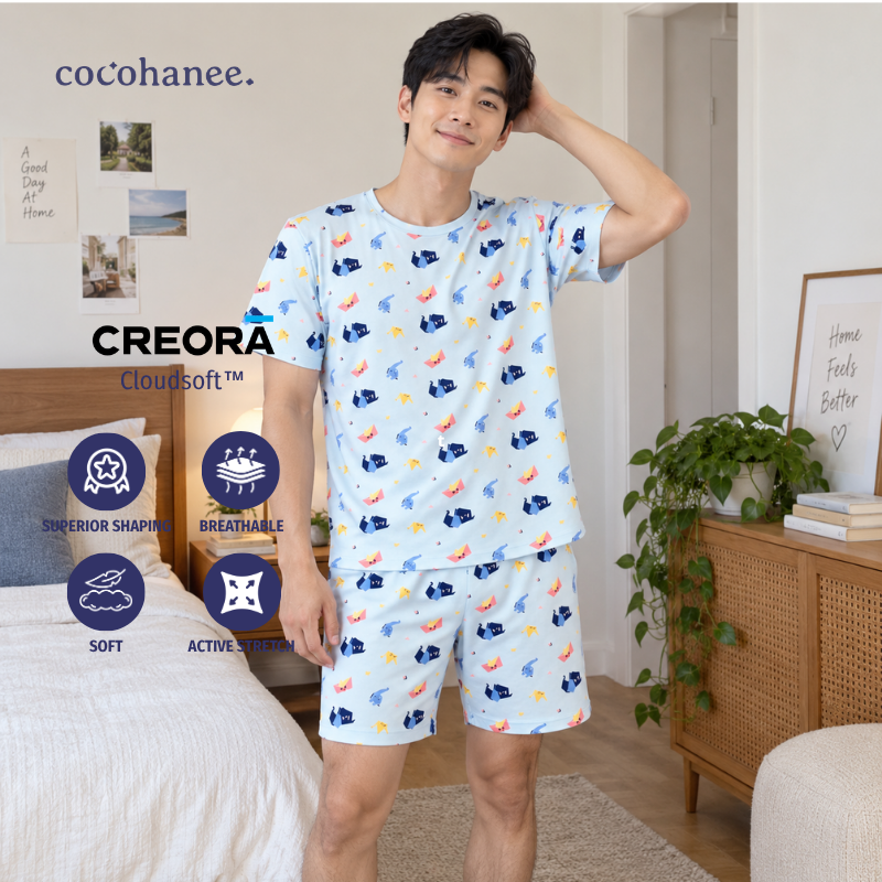 Cocohanee Wonderverse - Lune Short Pajamas Fold Friends
