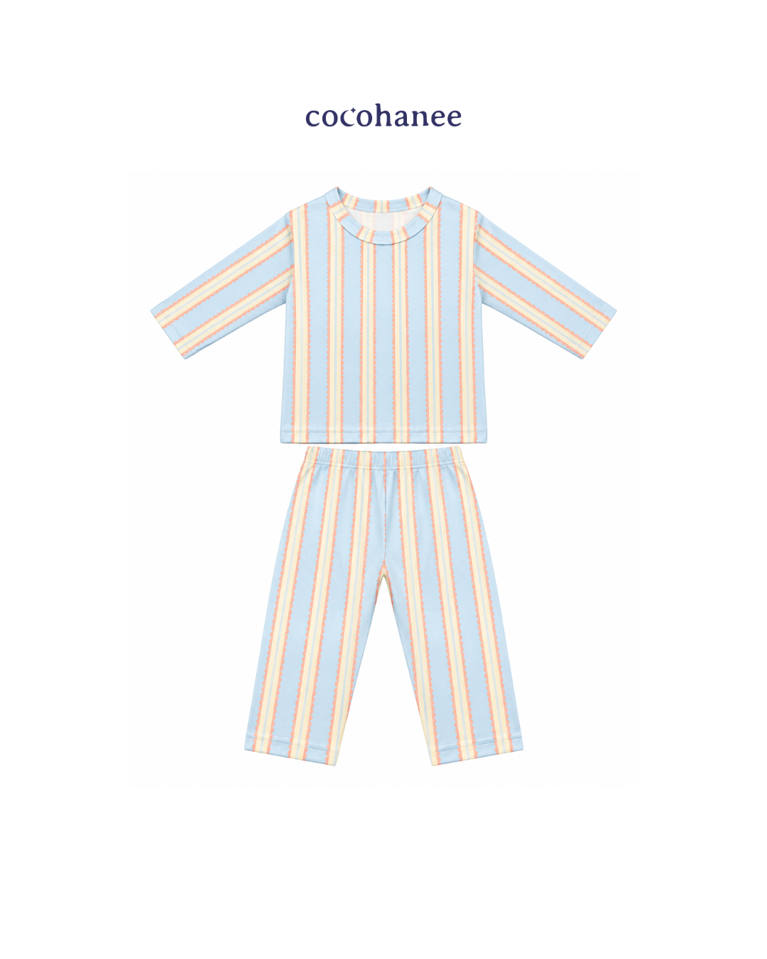 Cocohanee Classic Summer Vibe - Long Pajamas Coastal Play