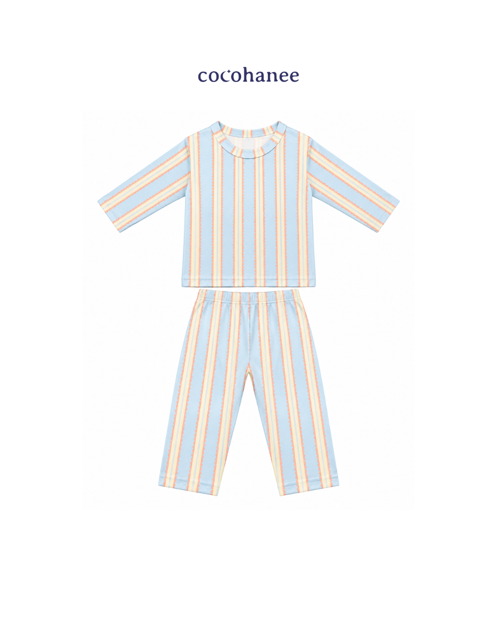 Cocohanee Classic Summer Vibe - Long Pajamas Coastal Play