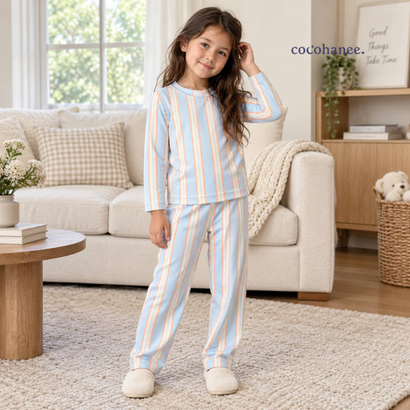 Cocohanee Classic Summer Vibe - Long Pajamas Coastal Play