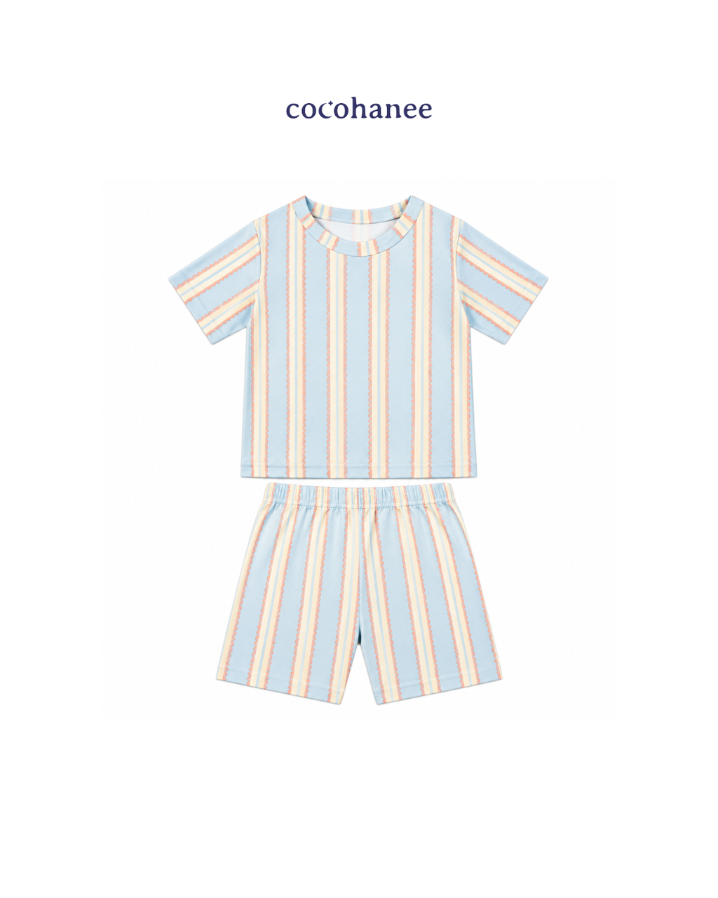 Cocohanee Classic Summer Vibe - Short Pajamas Coastal Play