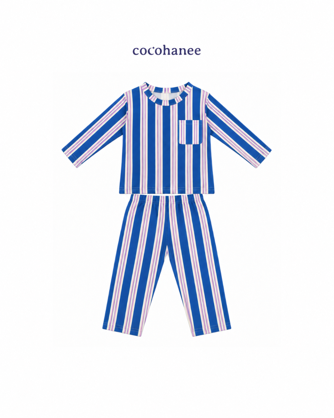 Cocohanee Classic Summer Vibe - Lune Long Pajamas Candy