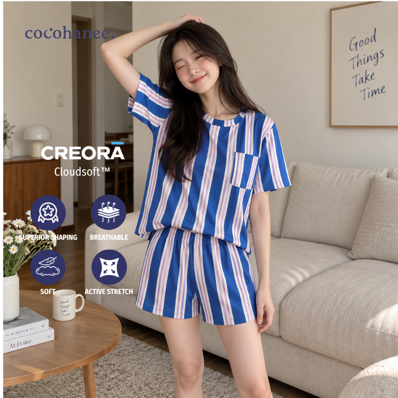 Cocohanee Classic Summer Vibe - Lune Short Pajamas Candy