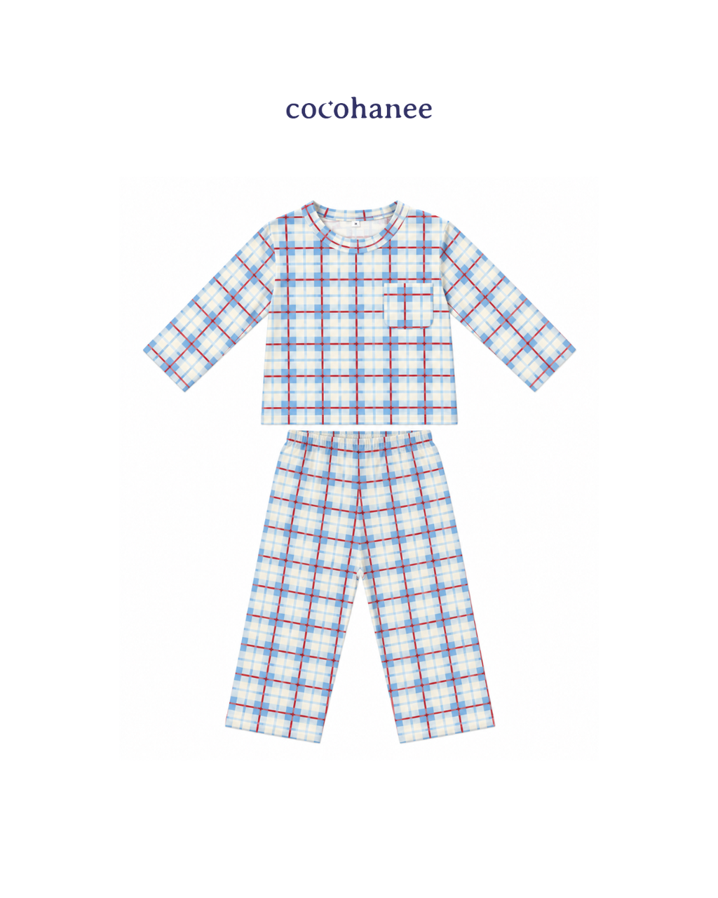 Cocohanee Classic Summer Vibe - Lune Long Pajamas Picnic Pop