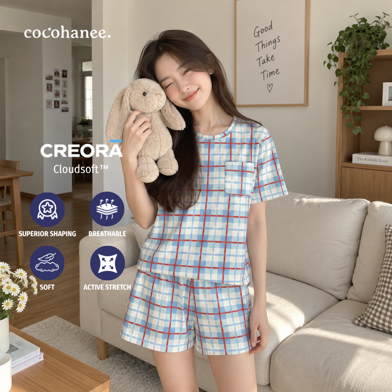 Cocohanee Classic Summer Vibe - Lune Short Pajamas Picnic Pop