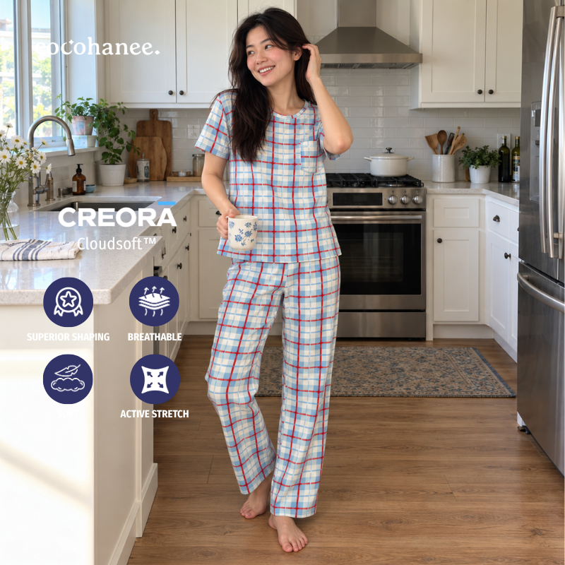 Cocohanee Classic Summer Vibe - Lune Cozy Pajamas Picnic Pop
