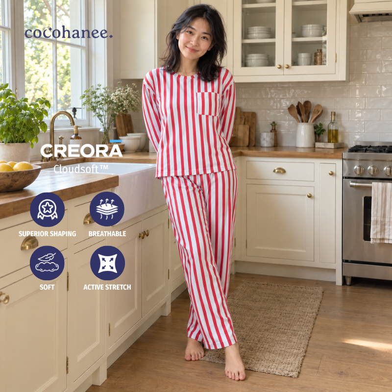 Cocohanee Classic Summer Vibe - Lune Long Pajamas Mini Mood