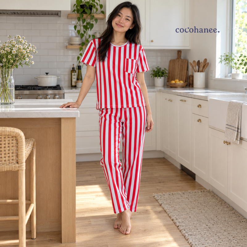 Cocohanee Classic Summer Vibe - Lune Cozy Pajamas Mini Mood