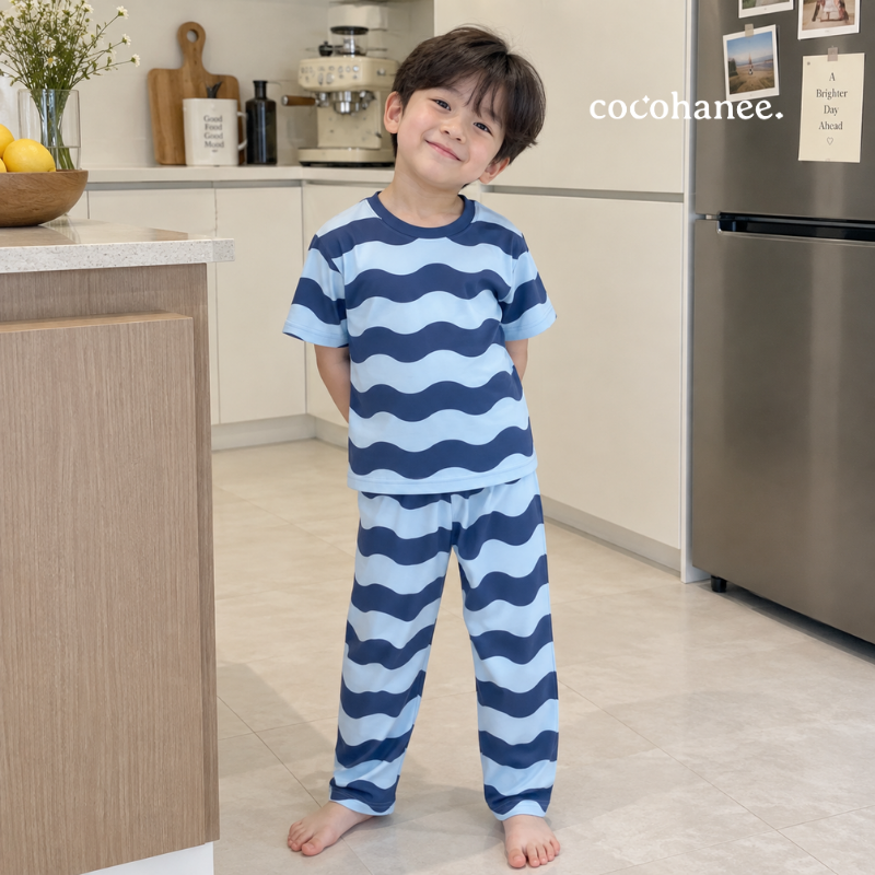 Cocohanee Classic Summer Vibe - Cozy Pajamas Jelly Wave