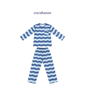 Cocohanee Classic Summer Vibe - Lune Long Pajamas Jelly Wave