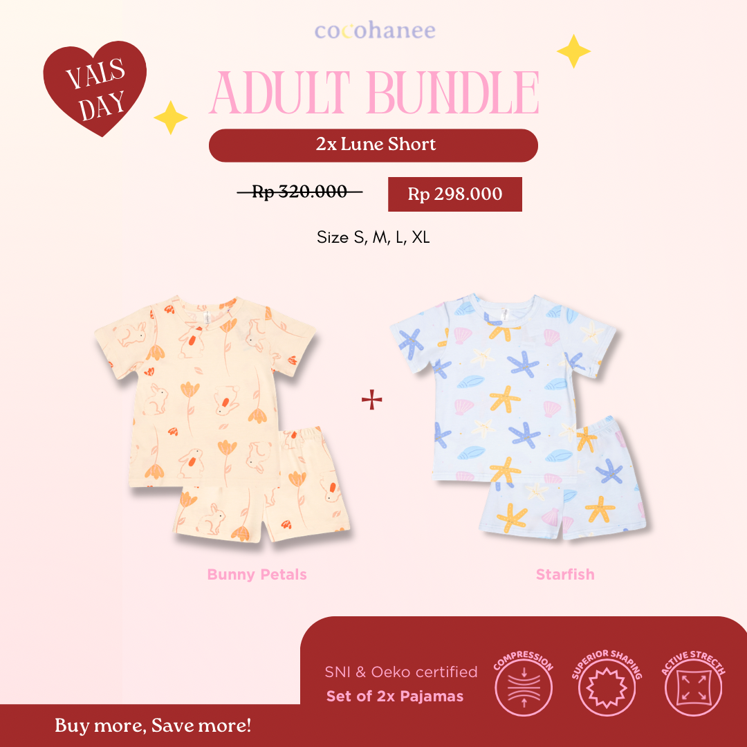 Bundle of 2 - Lune Short - Piyama Tidur Dewasa