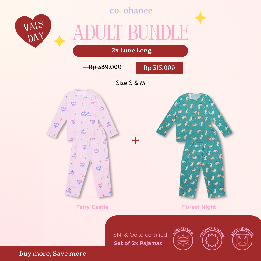 Bundle of 2 - Lune Long - Piyama Tidur Dewasa