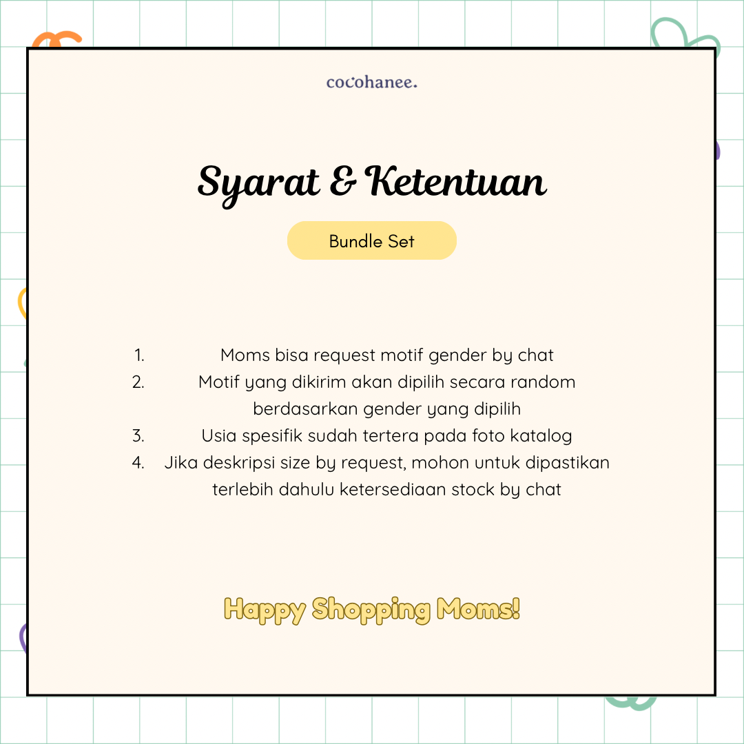 Newborn Bundle Set 1 - Setelan Piyama Tidur Anak Bayi