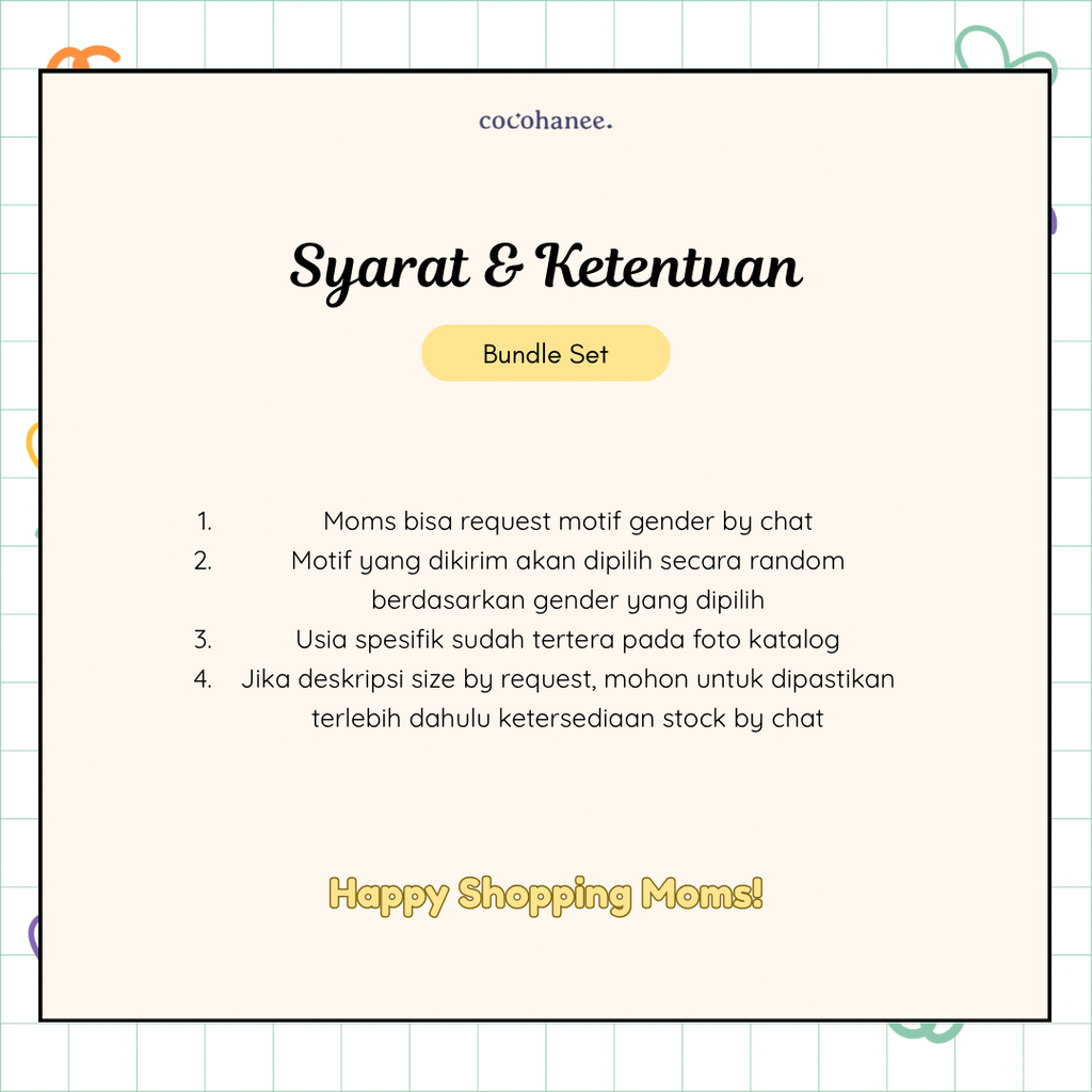 Children Set Bundle - Setelan Piyama Tidur Anak