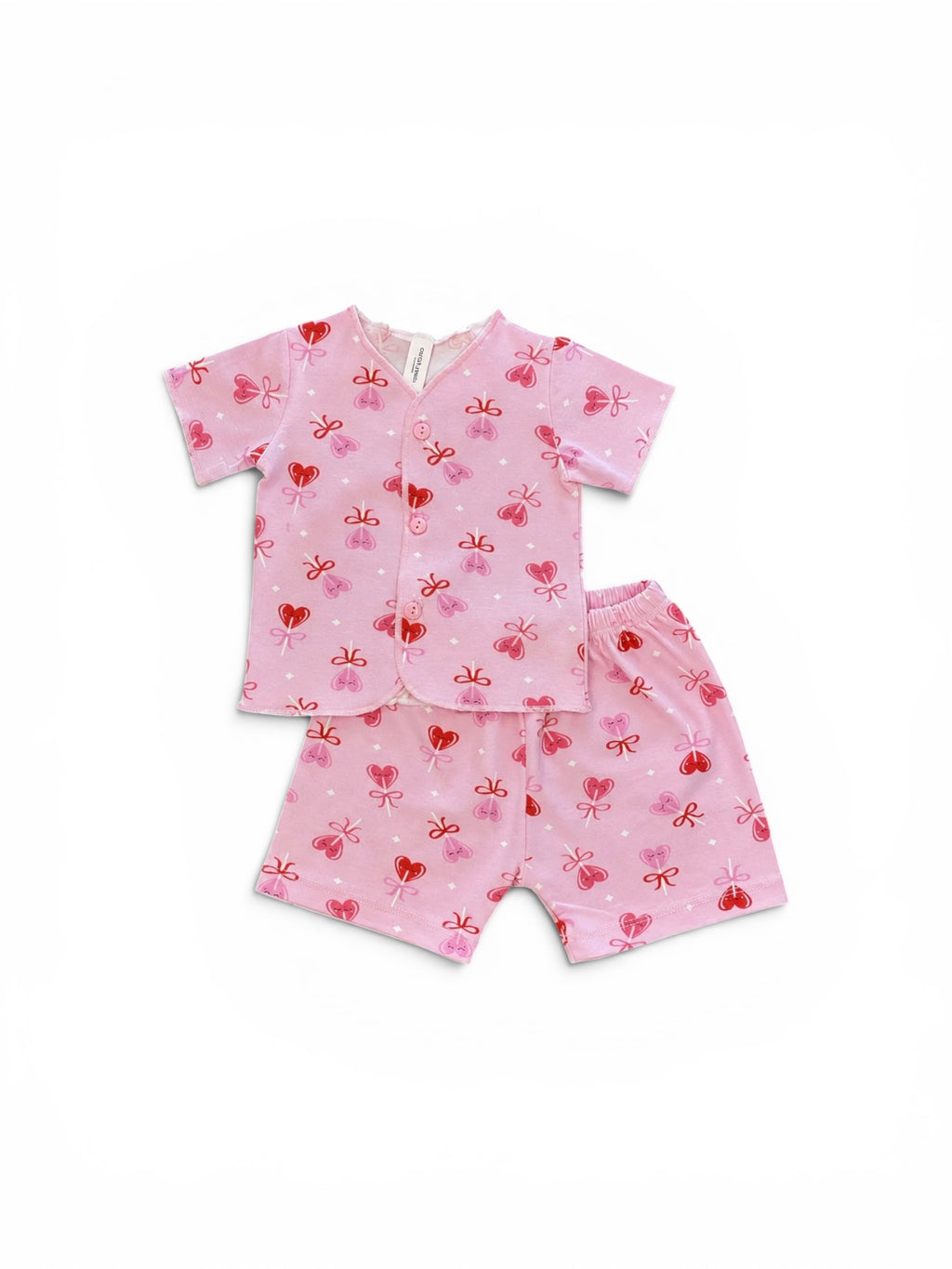 Lolly Polly - Baby Short Button Down Pajamas - Piyama Bayi Motif