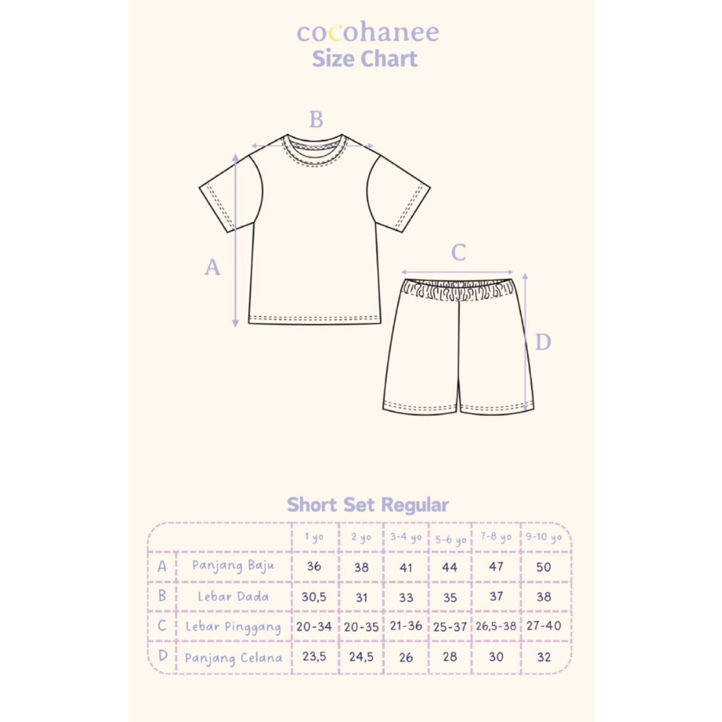 Cocohanee - Signature Short Set - Setelan Anak