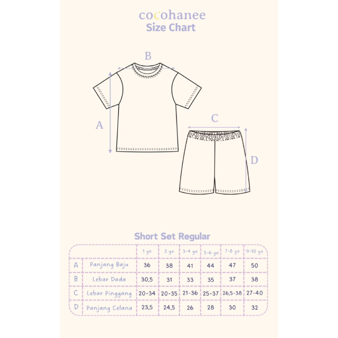 Cocohanee - Signature Short Set - Setelan Anak