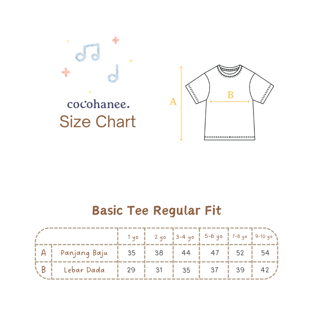 Cocohanee - Basic Signature Tee - Baju Atasan Anak